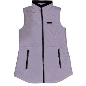 Women’s Nautica Lilac Zip up Quilted Puffer Anorak Vest (S)